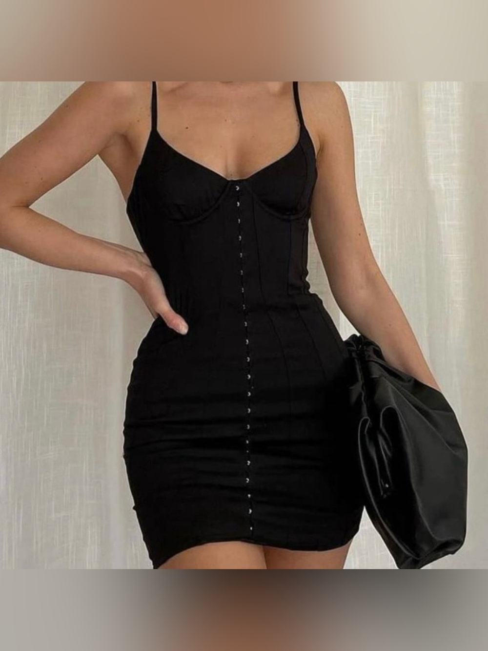 NWT White Fox Corset Mini Dress